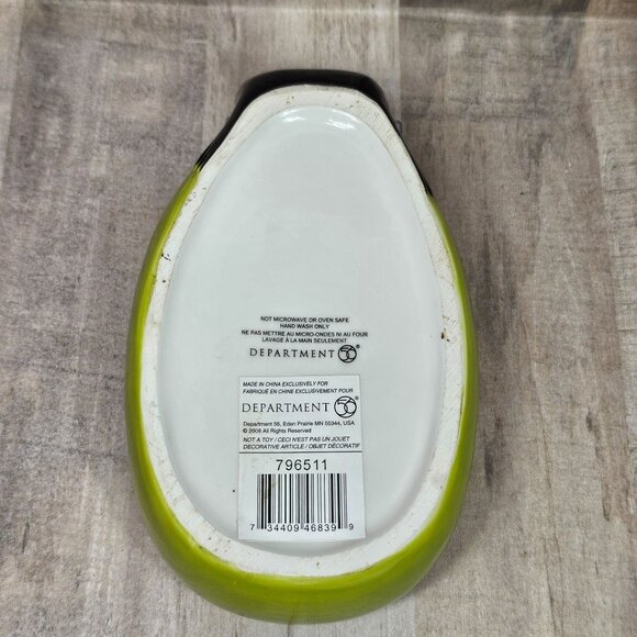 Dept 56 Frankenstein Candy Dish Halloween Green Black Monster Department - Picture 2 of 12